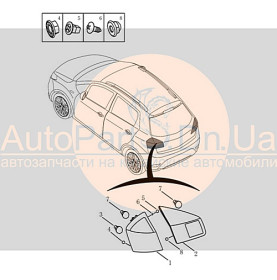 Фонарь задний правый внутренний Geely GC5-RV 1017014692-GEELY-1017014692-1
