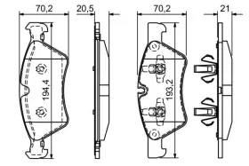 Гальмівні колодки дискові-BOSCH-0986494165-14