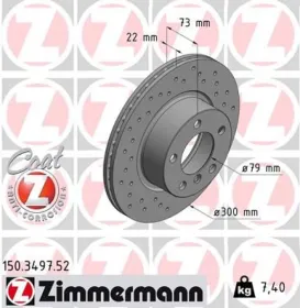 Тормозной диск-ZIMMERMANN-150349752-3