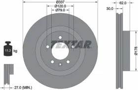 Тормозной диск-TEXTAR-92134603-1