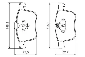 Гальмівні колодки дискові-BOSCH-0986494280-7