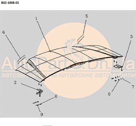 Капот двигателя SMA C52, C81 404100281-SMA-404100281