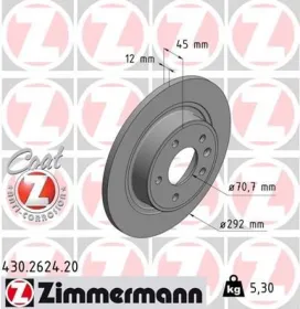 Тормозной диск-ZIMMERMANN-430262420-3