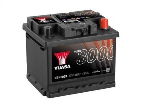 Батарея аккумуляторная Yuasa YBX3000 SMF 12В 45Ач 425A(EN) R+-YUASA-YBX3063