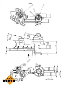 Термостат, охлаждающая жидкость-NRF-725179-4