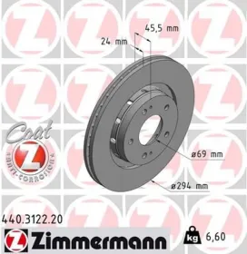 Тормозной диск ZIMMERMANN 440.3122.20-ZIMMERMANN-440312220-2