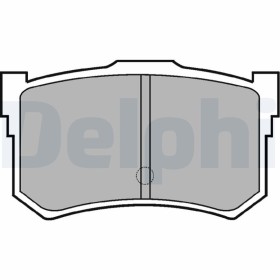 Комплект тормозных колодок, дисковый тормоз-DELPHI-LP678-1