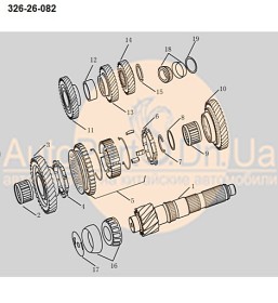 Шестерня 4-й передачи вторичного вала Geely, Emgrand 3170113801-02-GEELY-317011380102-1