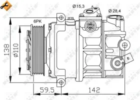 Компрессор, кондиционер-NRF-32147-11