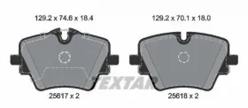 Комплект гальмівних колодок-TEXTAR-2561703-2