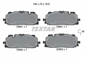 Комплект тормозных колодок-TEXTAR-2586101-2