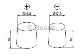 180095502 BOSCH Батарея аккумуляторная