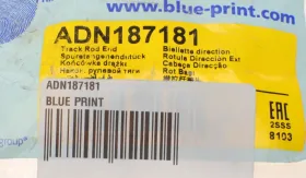 Наконечник поперечной рулевой тяги-BLUE PRINT-ADN187181-3