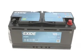 АКБ 6СТ-105 R+ (пт950) (необслуж)(392х175х190) AGM Exide (Start/Stop)-EXIDE-EK1050-5