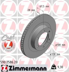 Гальмiвнi диски-ZIMMERMANN-590258620-5