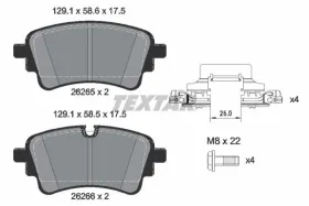 Комплект гальмівних колодок-TEXTAR-2626501-5