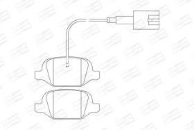 Гальмівні колодки-CHAMPION-573400CH