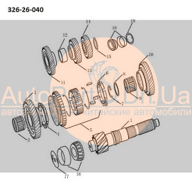 Шестерня 4-й передачи вторичного вала Geely CK 3170113801-GEELY-3170113801-1