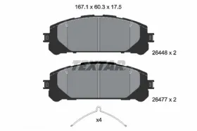 Колодки гальмівні (передніі) Toyota Rav4 20-/Highlander 19-/Kluger 21-/Suzuki Across 20--TEXTAR-2644801-5