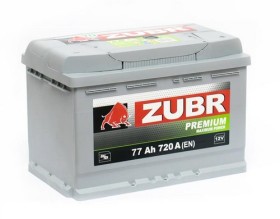 Батарея аккумуляторная Zubr Premium 12В 77Ач 720A(EN) R+-ZUBR-4810728001961