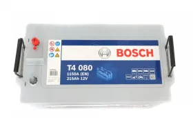 Батарея аккумуляторная Bosch T4 080 12В 215Ач 1150A(EN) L+-BOSCH-0092T40800-2