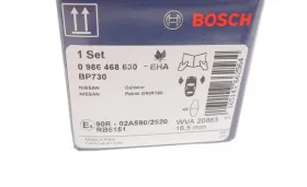 Комплект тормозных колодок, дисковый тормоз-BOSCH-0986468630-2