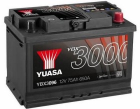 Батарея аккумуляторная Yuasa YBX3000 SMF 12В 75Ач 650A(EN) R+-YUASA-YBX3096-1