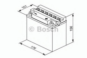 0 092 M4F 430 BOSCH Стартерная аккумуляторная батарея, Стартерная аккумуляторная батарея