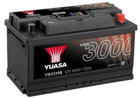 Батарея аккумуляторная Yuasa YBX3000 SMF 12В 80Ач 720A(EN) R+-YUASA-YBX3110-1