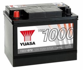 Батарея аккумуляторная Yuasa YBX1000 CaCa 12В 70Ач 570A(EN) L+-YUASA-YBX1072