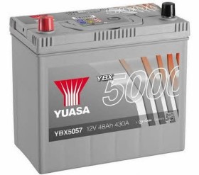 Батарея аккумуляторная Yuasa YBX5000 Silver High Performance SMF 12В 48Ач 430A(EN) L+-YUASA-YBX5057-1