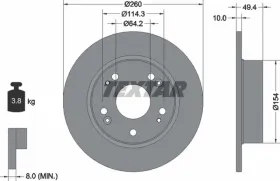 Тормозной диск-TEXTAR-92144603-4