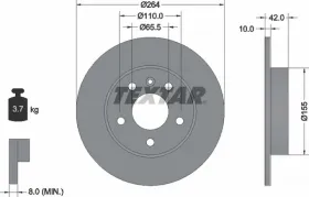 Тормозной диск-TEXTAR-92092103-4