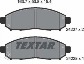 Комплект тормозных колодок, дисковый тормоз-TEXTAR-2422704-2