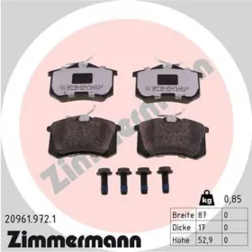 Комплект гальмівних колодок-ZIMMERMANN-209619721-1