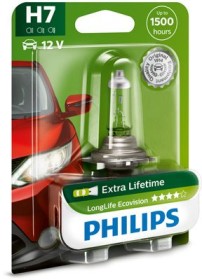 Автолампа H7 12V 55W PX26d LongerLife Ecovision (1 шт. в блістері)-PHILIPS-12972LLECOB1-3