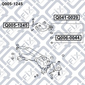 Сайлентблок Q-Fix Q005-1245-Q-FIX-Q0051245-1