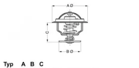 Термостат, охлаждающая жидкость-WAHLER-425687D50-3