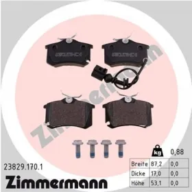 Комплект тормозных колодок, дисковый тормоз-ZIMMERMANN-238291701-6