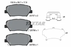 Колодки тормозные дисковые, к-кт.-TEXTAR-2575701-11