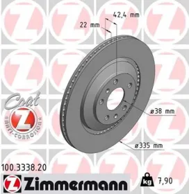 Тормозной диск-ZIMMERMANN-100333820-2