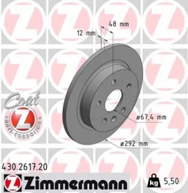 Тормозной диск-ZIMMERMANN-430261720-1