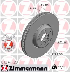 Тормозной диск-ZIMMERMANN-150347920-4