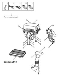 Фильтр воздушный Geely GC5, GC5-RV 1016011545-GEELY-1016011545-1