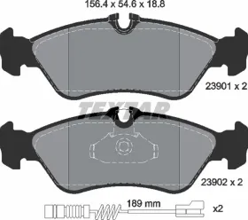 Комплект тормозных колодок, дисковый тормоз TEXTAR 2390101-TEXTAR-2390101-4