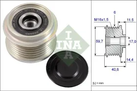 Механизм свободного хода генератора-INA-535022710-5