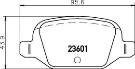 Комплект тормозных колодок, дисковый тормоз-HELLA PAGID-8DB355009551-1