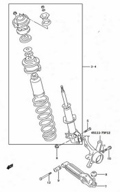 Кулак поворотный правый без ABS Changhe Ideal-2 45111-75F12-CHANGHE-4511175F12-1