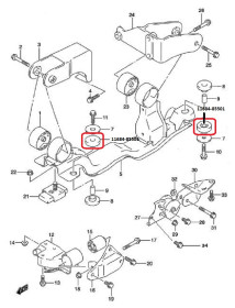 Подушка балки двигателя Changhe Ideal-2 11684-85501-CHANGHE-1168485501-1