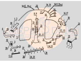 Накладка порога правая Hafei Saibao AD54020020-HAFEI-AD54020020-1